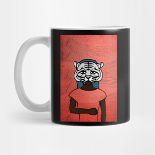 Discover NFT Character - FemaleMask Waves with Animal Eyes on TeePublic Mug